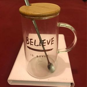 Mug/glass- BELIEVE is style